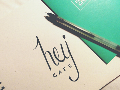 hey cafe calligraphy design graphic illustration lettering sketch sketchbook typography