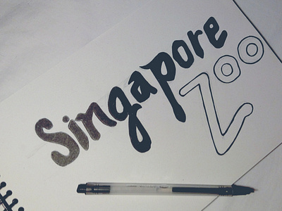 Singapore zoo calligraphy calligraphy and lettering artist design illustration illustrator lettering letters