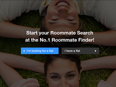 Housing - Landing Page Design flat design landing page room mate web design web layout