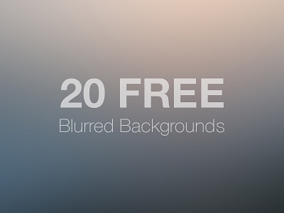 Blurred Backgrounds