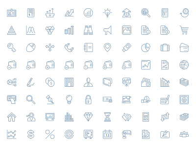 250+ Outline Finance Vector Icons
