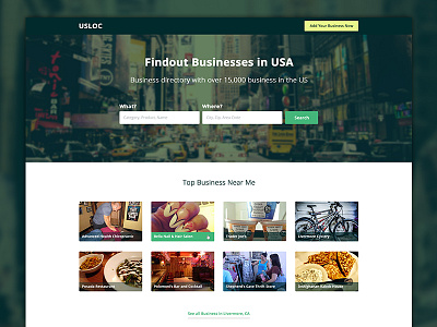 USLOC - Website Landing Page Design