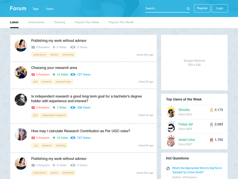 Forum Landing Page Design by Asif Aleem for Wepoke on Dribbble
