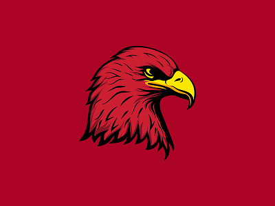 Eagle Headshot Illustration artwork avatar bird eagle illustration illustrator logo
