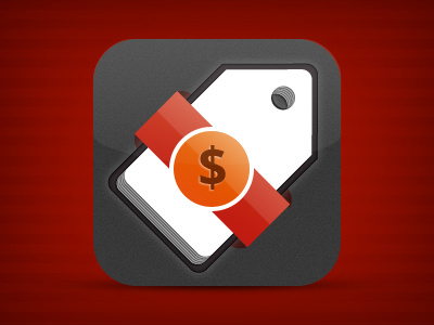 Mobile App Icon coupons dollar icon mobile tag template ui