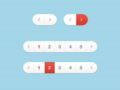 Pagination blue freebies navigation orange page number pages pagination pattern psd template ui
