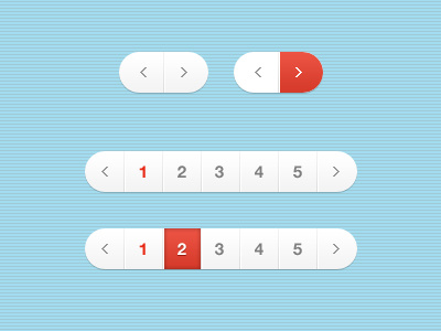 Pagination pagination psd template freebies page number pages ui navigation orange blue pattern