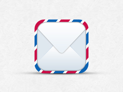 Mail iOS Icon Template freebies icon ios mail psd template