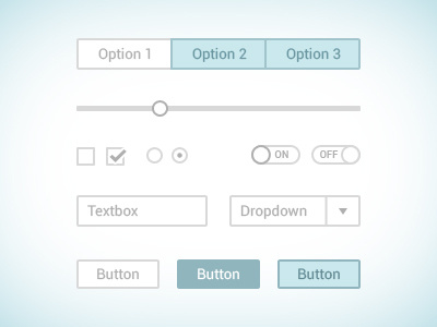 UI Kit - PSD button checkbox dropdown freebies psd radio button slider template textbox toggle button ui ui elements ui kit