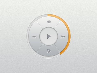 Music Player Widget (PSD) circular freebies media player music play player progress psd template widget