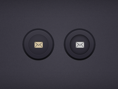 Circular Rounded Buttons (PSD) button buttons circle circular dark psd rounded template