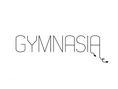 Gymnasia branding design flat logo vector