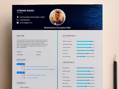 Resume CV Design design resume cv