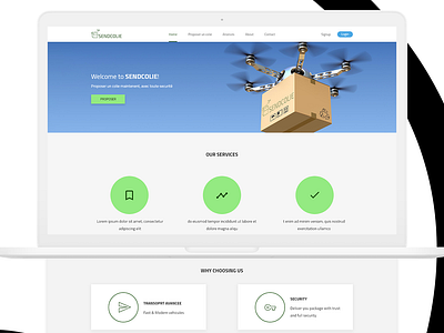 Free Simple landing page hero section icons interaction landing page ui ux web