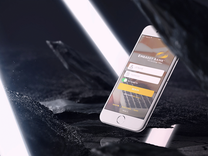 Embassy Bank Mobile App Mock-Up