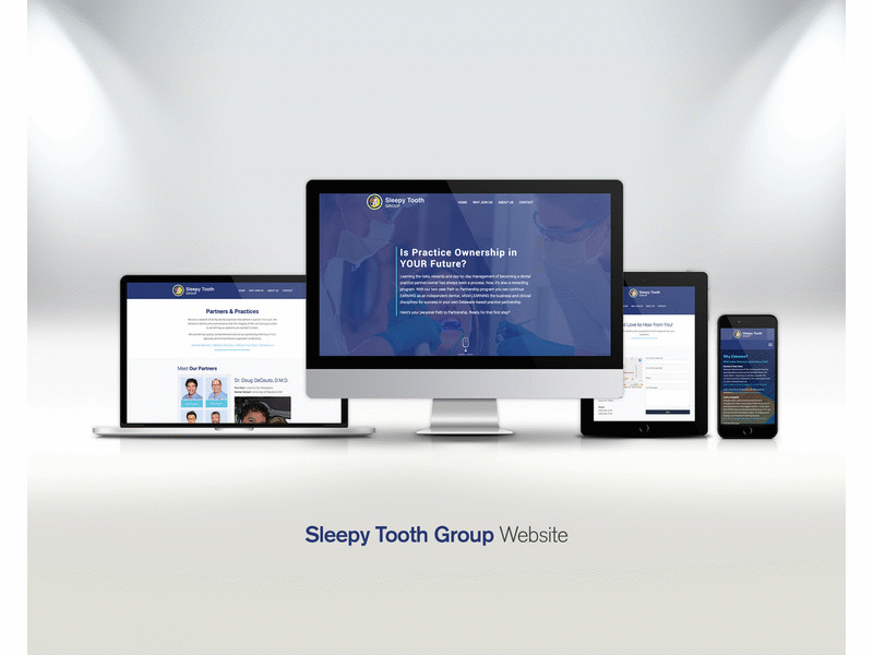 Sleepy Tooth Group Website dentist mobile responsive theme development web web design website wordpress design