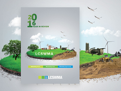 LCSWMA Annual Report annual cover annual report annualreport cmyk lcswma page cover photo manipulation print year in review