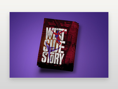 Pennsylvania Shakespeare Festival - Westside Story - Cover art composition cover design desing flyer design photoshop play print print design
