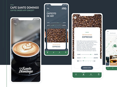 Cafe Santo Domingo | Coffee Order App Concept adobe xd app concept app designer cafe coffee app mobile app mobile app design mobile ui santo domingo ui ux ui design
