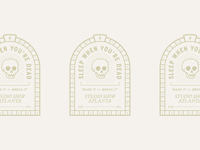 Sleep When You're Dead art direction branding design graphic design illustration layout logo mark typography vector