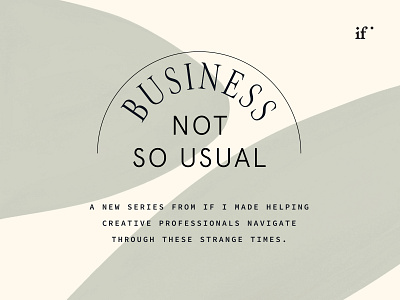 Business Not So Usual art direction branding design graphic design layout lockup logo typography