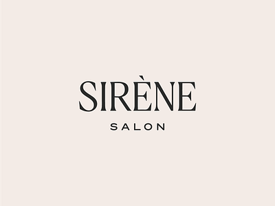 Sirène Logo art direction branding design graphic design logo typography vector