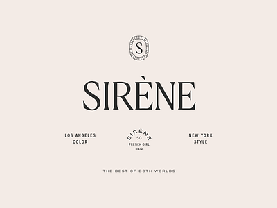 Sirène Brand Elements art direction branding design graphic design layout logo typography