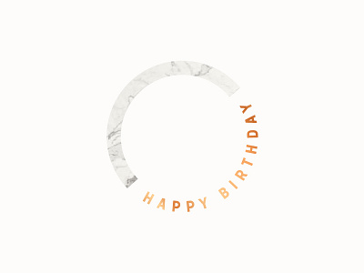 Happy Birthday graphic design graphics ideas layout marble stationery typography