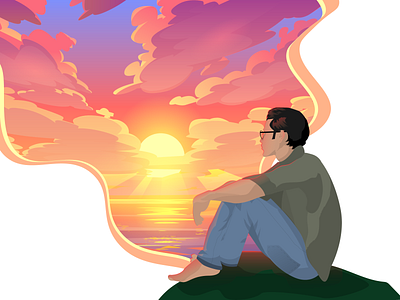 Sunset Illustration