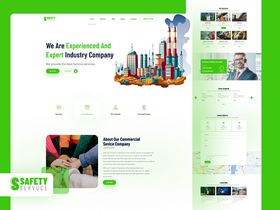 Safety Service Website UIUX Design