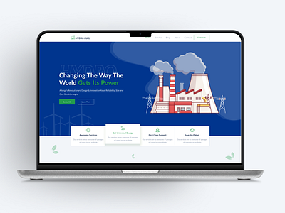 Hydro Fuel Website UIUX Design design fuel website landing page ui uiux design user experience user interface ux ux design web design website uiux design