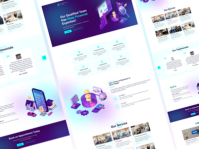 Financial Plan Website UIUX Design