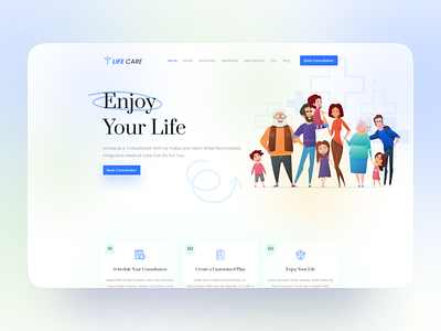 Life Care Website UIUX Design