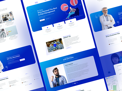 Pain Solution Website UIUX Design