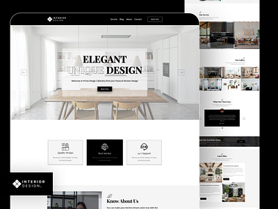 Interior Website UI Design