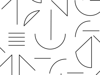 Geometric pattern from the shop window shapes geometric black and white