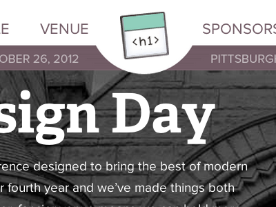 web design day 2012 site conference web site adelle proxima nova