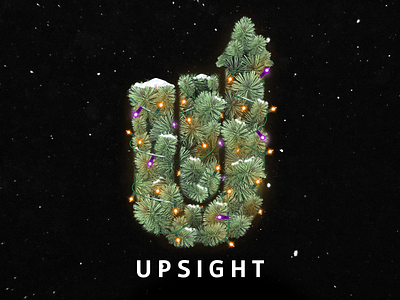 A White Upsight holidays realism snow wreath