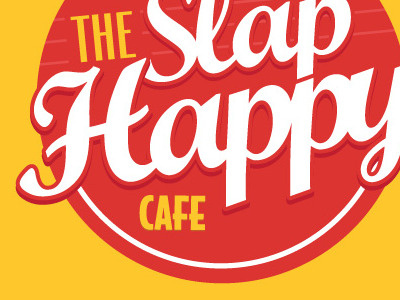 Slaphappy Treatment cafe identity retro