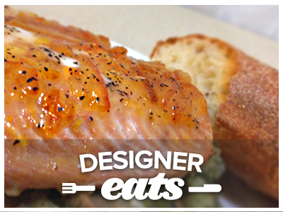 Designer Eats Identity blog food logo