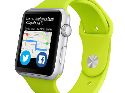 Social Share - #DailyUI 010 010 apple apple watch dailyui running share social watch