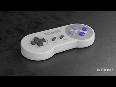 Super Nintendo Controller ae after effects keyshot nes nintendo super nintendo