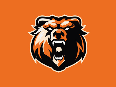 Grizzly Bear Savage angry bear bear branding esport fieldhockey graphic design grizzly hockey logo logo design mascot mascot logo sport vector