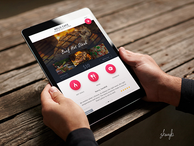 Tablet App : Restaurant Digital Menu app design graphic design typography ui ux