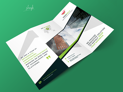 Brochure for Software Company TechMelo branding brochure design graphic design logo pamphlet panaflex photoshop typography