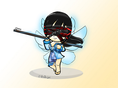 Halberd Girl Chibi