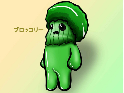 Broccoli Chibi character design chibi photoshop