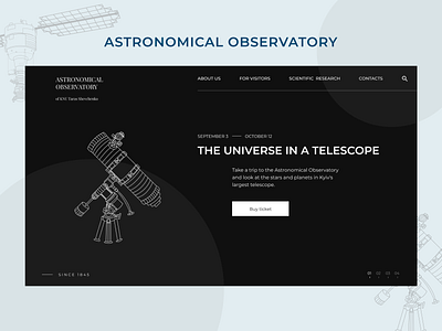 Redesign website for Astronomical Observatory