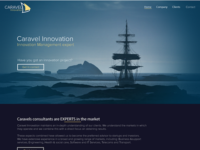 Caravel Innovation Website Design