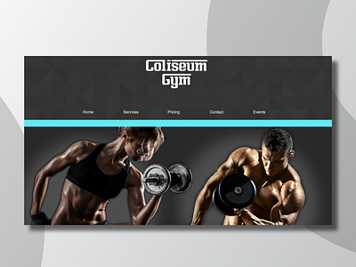 Coliseum Gym Web Design brand design branding branding concept content creation design graphic design logo design typography ui user experience userinterface ux vector web website